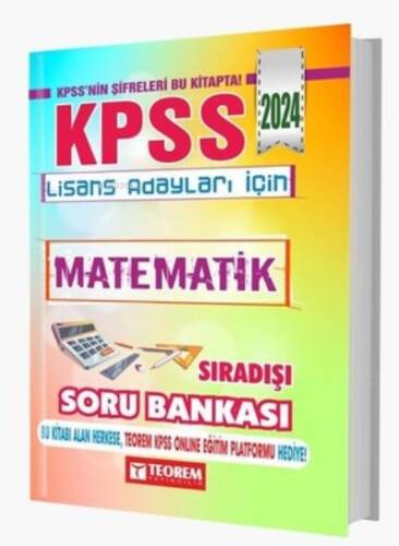 2024 KPSS Lisans Matematik Sıradışı Soru Bankası - 1