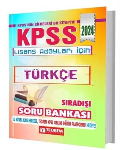 2024 KPSS Lisans Türkçe Sıradışı Soru Bankası - 1