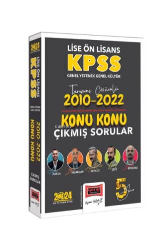 2024 KPSS Lise Ön Lisans Genel Yetenek Genel Kültür 2010-2022 Tamamı Çözümlü Konu Konu Çıkmış Sorular - 1