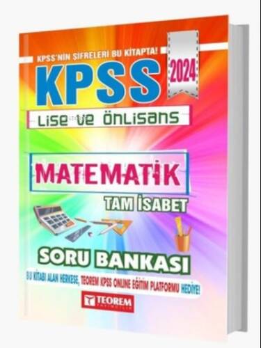 2024 KPSS Lise Ön Lisans Tam İsabet Matematik Soru Bankası - 1