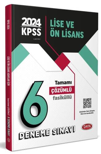 2024 KPSS Lise ve Ön Lisans Tamamı Çözümlü 6 Fasikül Deneme Sınavı - 1