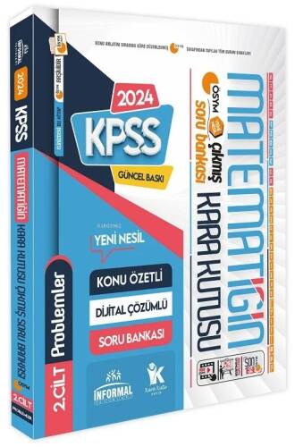 2024 KPSS Matematiğin Kara Kutusu 2. Cilt PROBLEM K.Ö. Dijital Çözümlü ÖSYM Çıkmış Soru Bankası - 1