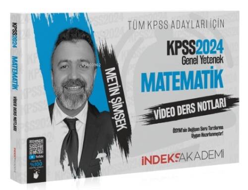 2024 KPSS Matematik Video Ders Notları - Metin Şimşek İndeks Akademi Yayıncılık - 1