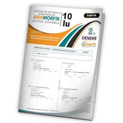 2024 KPSS ÖABT Anamorfik Yayın İlköğretim Matematik Türkiye Geneli D.Çözümlü Deneme 10/2.Kitapçık - 1