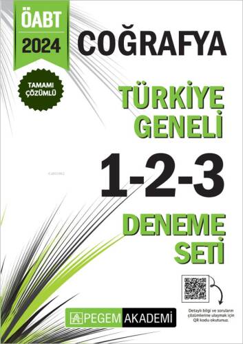 2024 KPSS ÖABT Coğrafya Tamamı Çözümlü Türkiye Geneli 1-2-3 (3'lü Deneme Seti) Yeni Ürün - 1