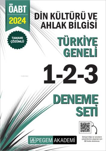 2024 KPSS ÖABT Din Kültürü ve Ahlak Bilgisi Tamamı Çözümlü Türkiye Geneli 1-2-3 (3'lü Deneme) - 1