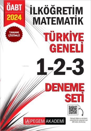 2024 KPSS ÖABT İlköğretim Matematik Tamamı Çözümlü Türkiye Geneli 1-2-3 (3'lü Deneme Seti) - 1