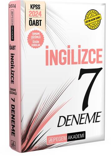 2024 KPSS ÖABT İngilizce Öğretmenliği Tamamı Çözümlü 7 Deneme - 1