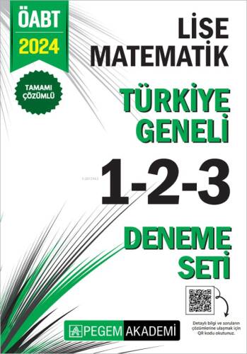 2024 KPSS ÖABT Lise Matematik Tamamı Çözümlü Türkiye Geneli 1-2-3 (3'lü Deneme Seti) - 1