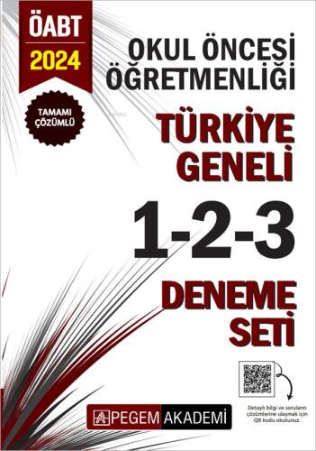 2024 KPSS ÖABT Okul Öncesi Öğretmenliği Tamamı Çözümlü Türkiye Geneli 1-2-3(3'lü Deneme Seti) - 1