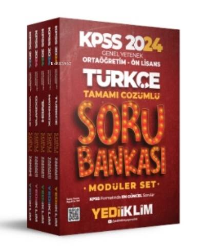 2024 KPSS Ortaöğretim-Önlisans Genel Yetenek Genel Kültür Tamamı Çözümlü Modüler - 1