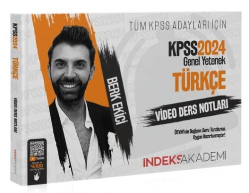 2024 KPSS Türkçe Video Ders Notları - Berk Ekici İndeks Akademi Yayıncılık - 1