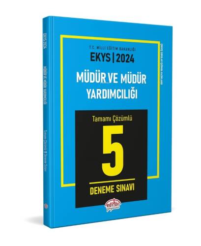 2024 MEB EKYS Müdür Ve Müdür Yardımcılığı Tamamı Çözümlü 5 Deneme Sınavı - 1