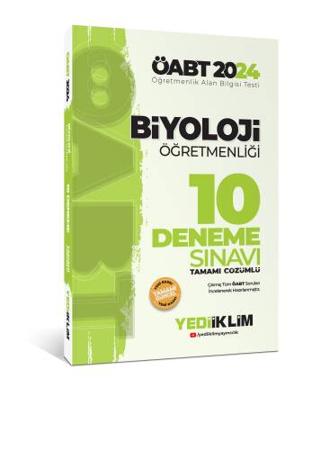 2024 ÖABT Biyoloji Öğretmenliği Tamamı Çözümlü 10 Deneme Sınavı - 1