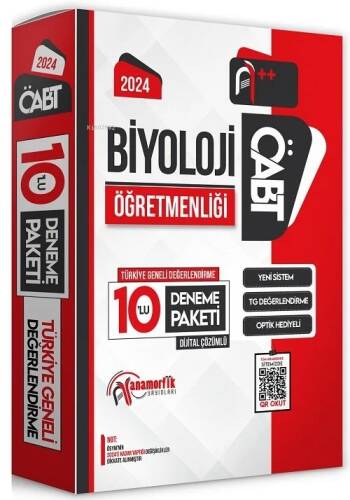 2024 ÖABT Biyoloji Öğretmenliği Türkiye Geneli 10 Deneme Dijital Çözümlü - 1