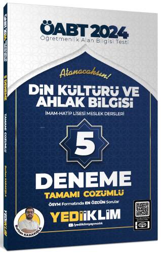 2024 Öabt Din Kültürü Ve Ahlak Bilgisi İmam-Hatip Lisesi Meslek Dersleri Tamami Çözümlü 5 Deneme - 1