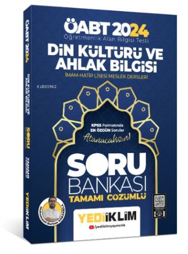 2024 ÖABT Din Kültürü ve Ahlak Bİlgisi Öğretmenliği Tamamı Çözümlü Soru Bankası - 1