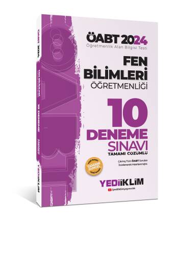 2024 ÖABT Fen Bilimleri Öğretmenliği Tamamı Video Çözümlü 10 Deneme Sınavı - 1