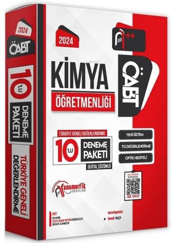 2024 ÖABT Kimya Öğretmenliği Türkiye Geneli 10 Deneme Dijital Çözümlü - 1