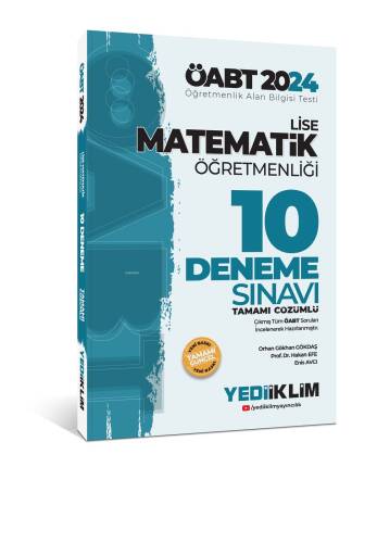 2024 ÖABT Lise Matematik Öğretmenliği Tamamı Çözümlü 10 Deneme Sınavı - 1