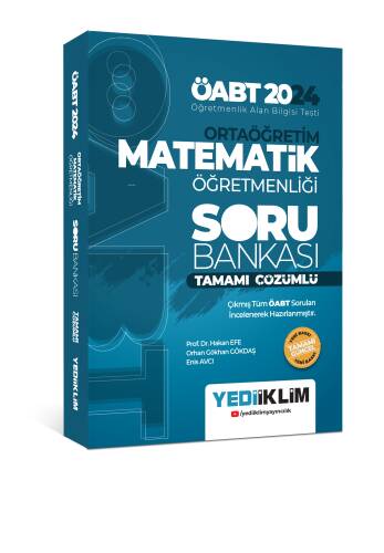 2024 ÖABT Ortaöğretim Matematik Öğretmenliği Tamamı Çözümlü Soru Bankası - 1