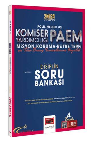 2024 Polis Meslek İçi PAEM Komiser Yardımcılığı Misyon Koruma Rütbe Terfi ve Tüm Branş Sınavlarına Hazırlık Yıldız Serisi Disiplin Soru Bankası - 1