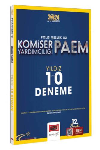 2024 Polis Meslek İçi PAEM Komiser Yardımcılığı Yıldız Serisi Yıldız 10 Deneme - 1