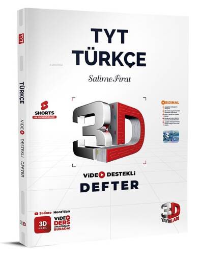 2024 TYT 3D Türkçe Video Destekli Defter - 1