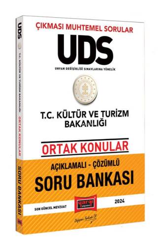 2024 UDS T.C Kültür ve Turizm Bakanlığı Ortak Konular Açıklamalı Çözümlü Soru Bankası - 1