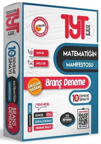 2024 YKS TYT Matematiğin Manifestosu 10lu Dijital Çözümlü BRANŞ Deneme PAKETİ - 1