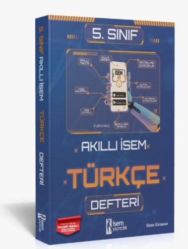 2025 Akıllı İsem 5. Sınıf Türkçe Defteri İsem Yayıncılık - 1