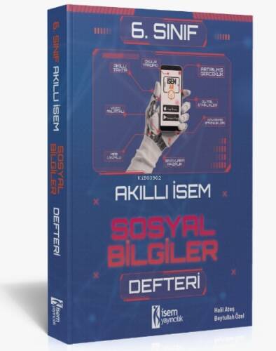 2025 Akıllı İsem 6. Sınıf Sosyal Bilgiler Defteri İsem Yayıncılık - 1