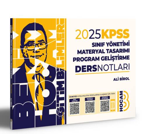 2025 KPSS Eğitim Bilimleri Program Geliştirme Sınıf Yönetimi Materyal Tasarımı Ders Notları - 1