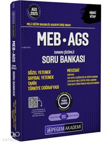 2025 MEB-AGS Soru Bankası Tamamı Çözümlü Soru Bankası - 1