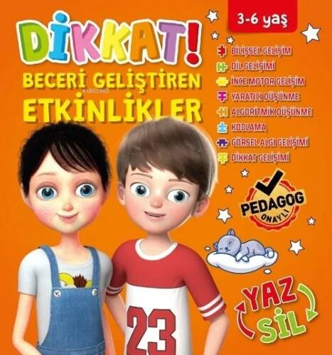 3-6 Yaş Dikkat Beceri Geliştirme Etkinlikleri Turuncu Seri - 1