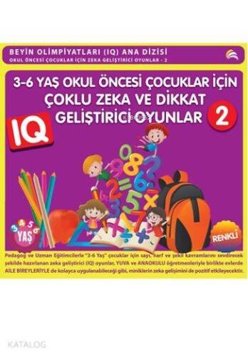 3-6 Yaş Okul Öncesi Çocuklar İçin Çoklu Zeka ve Dikkat Geliştirici Oyunlar 2 (3-4-5-6 Yaş) - 1