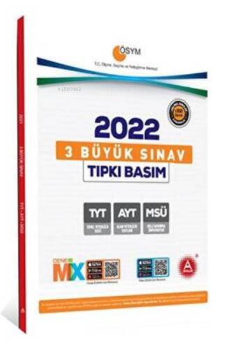 3 Büyük Sınav AYT TYT MSÜ Tıpkı Basım 2022 - 1