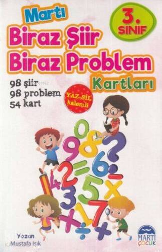 3. Sınıf Biraz Şiir Biraz Problem Kartları - Yaz Sil Kalemli - 1