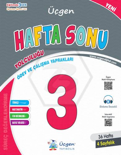 3. Sınıf Hafta Sonu - Ödev Ve Çalışma Yaprakları 36 Hafta - 2024 - 1