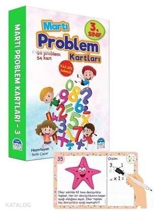 3. Sınıf Problem Kartları - Yaz Sil Kalemli - 1