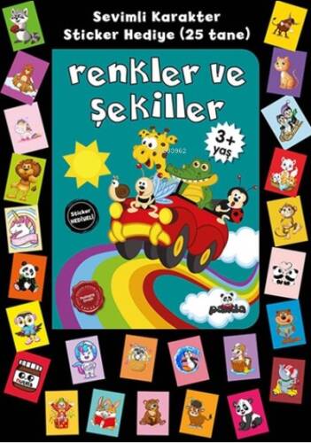 3 Yaş Renkler Ve Şekiller Stickerli - 1