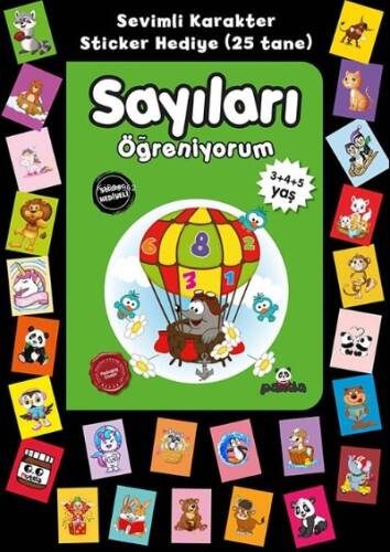 3+4+5 Yaş Sayıları Öğreniyorum Stickerli - 1