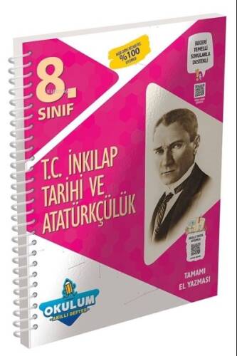 3584 - 8.Sınıf T.C. İnkılap Tarihi ve Atatürkçülük Akıllı Defter - 1