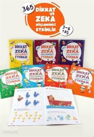 365 Dikkat ve Zeka Güçlendirici Etkinlik (8 Kitap Takım) - 1