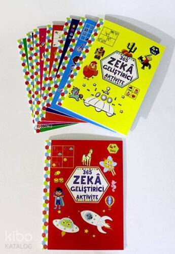 365 Zeka Geliştirici Aktivite Seti 8 Kitap; 4 Yaş ve Üzeri Çocuklar İçin - 1