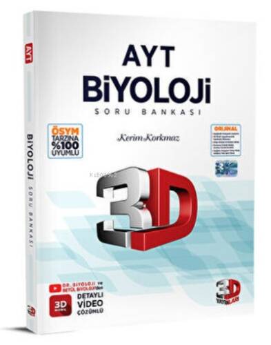 3D Yayınları AYT Biyoloji Soru Bankası - 1