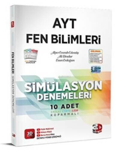 3D Yayınları AYT Fen Bilimleri Simülasyon Denemeleri - 1