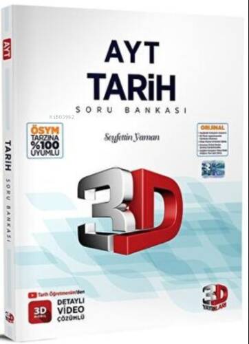 3D Yayınları AYT Tarih Soru Bankası - 1