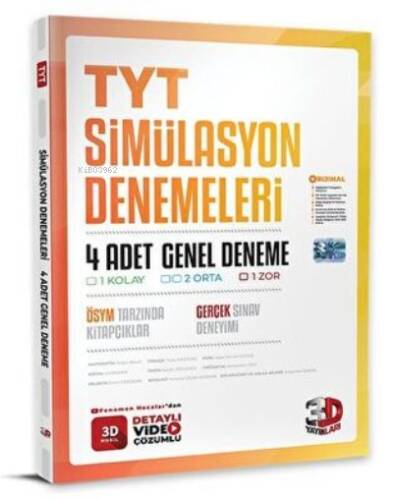 3D Yayınları TYT 4 lü Simülasyon Genel Deneme - 1