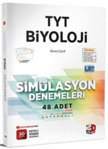 3D Yayınları TYT Biyoloji Simülasyon 48 Deneme - 1